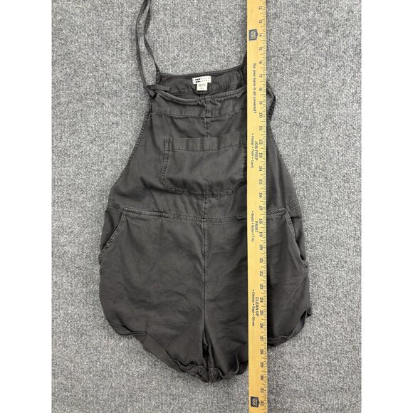 Billabong Romper Womens Small Medium Gray Overalls Shortalls Adjustable Straps - Picture 4 of 6